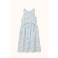 The Tiny Big Sister Off White/Pastel Blue Flowers Dress