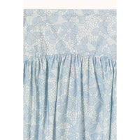 The Tiny Big Sister Off White/Pastel Blue Flowers Skirt