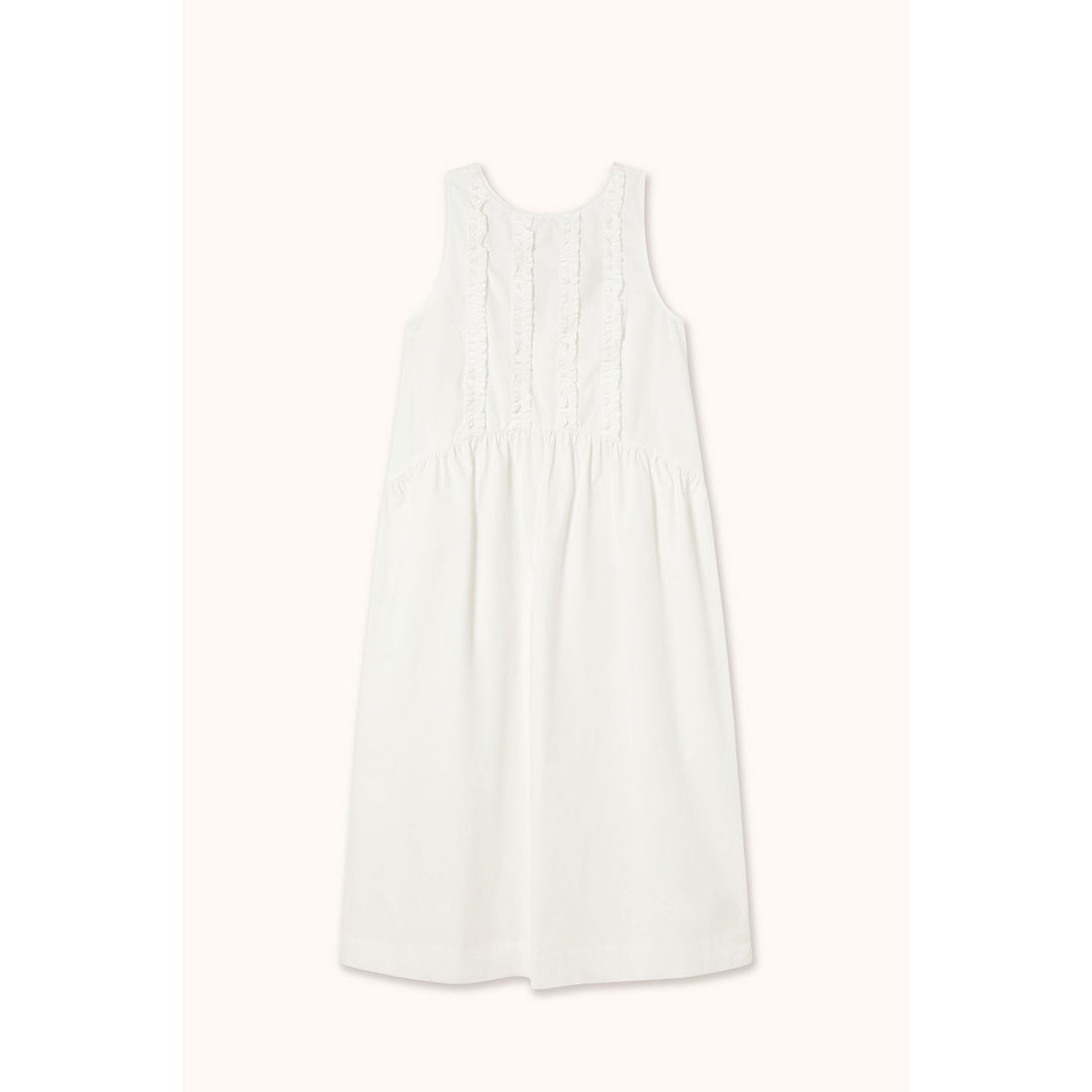 The Tiny Big Sister Off White Frills Dress
