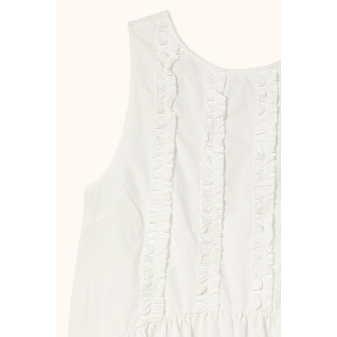 The Tiny Big Sister Off White Frills Dress