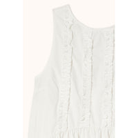 The Tiny Big Sister Off White Frills Dress