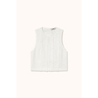 The Tiny Big Sister Off White Frills Top