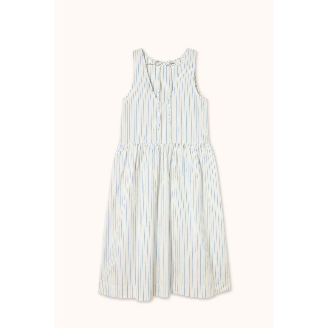 The Tiny Big Sister White Striped Dress