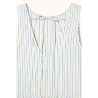 The Tiny Big Sister White Striped Dress