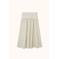 The Tiny Big Sister Light Cream Swans Skirt