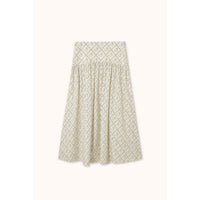 The Tiny Big Sister Light Cream Swans Skirt