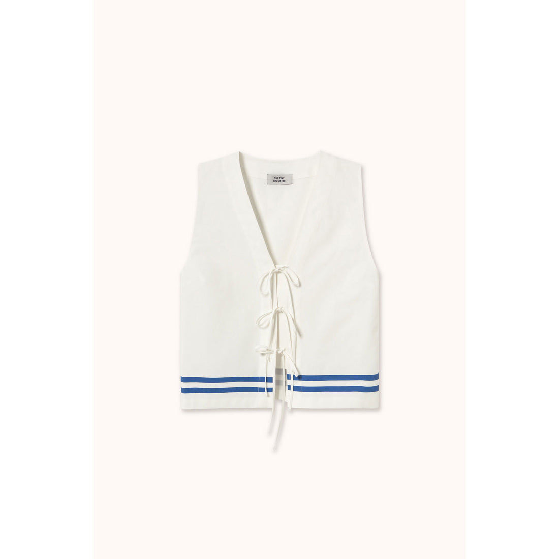 The Tiny Big Sister Off-White Stripes Vest