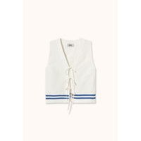 The Tiny Big Sister Off-White Stripes Vest