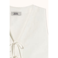 The Tiny Big Sister Off-White Stripes Vest