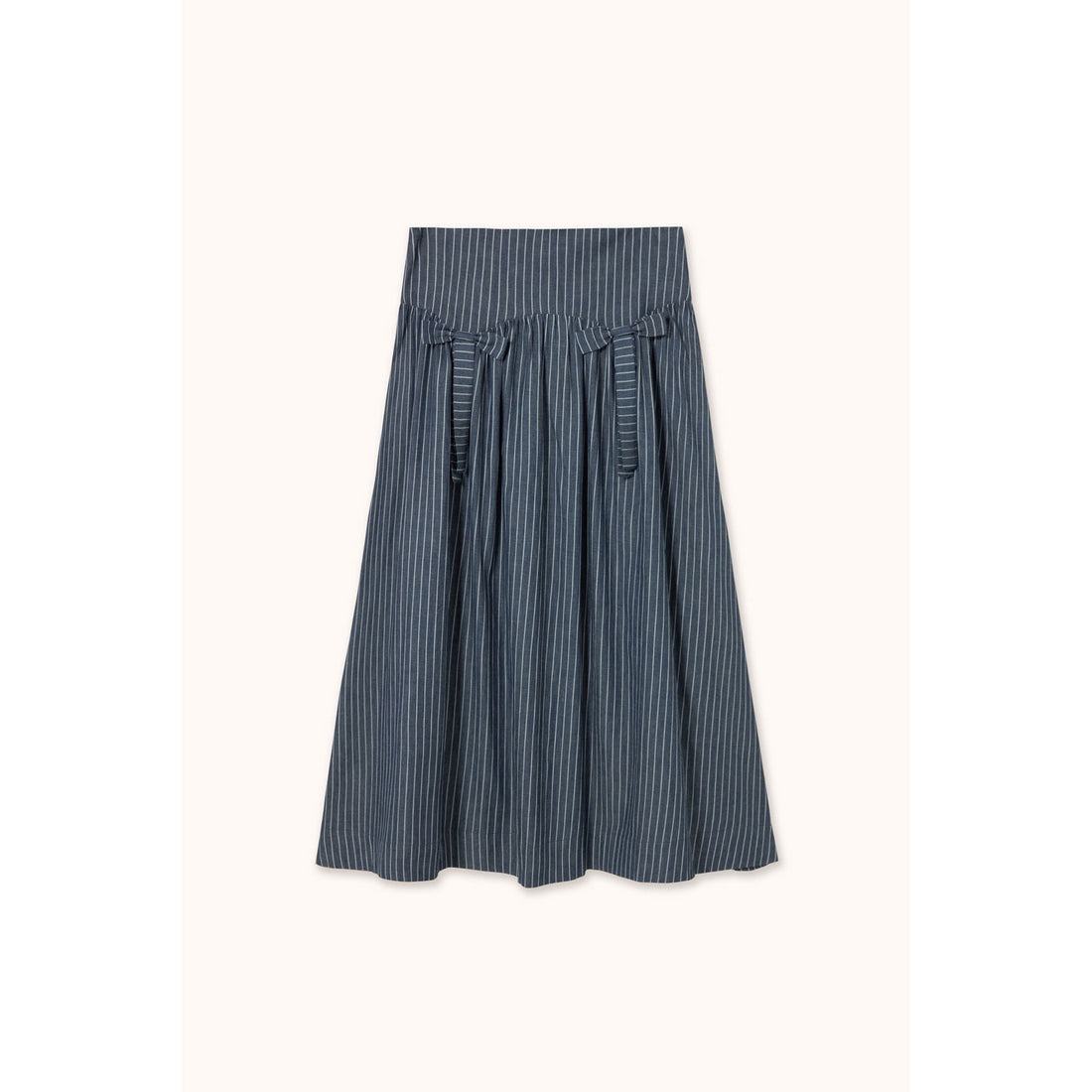 The Tiny Big Sister Light Navy Striped Skirt