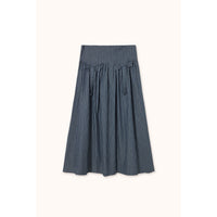 The Tiny Big Sister Light Navy Striped Skirt