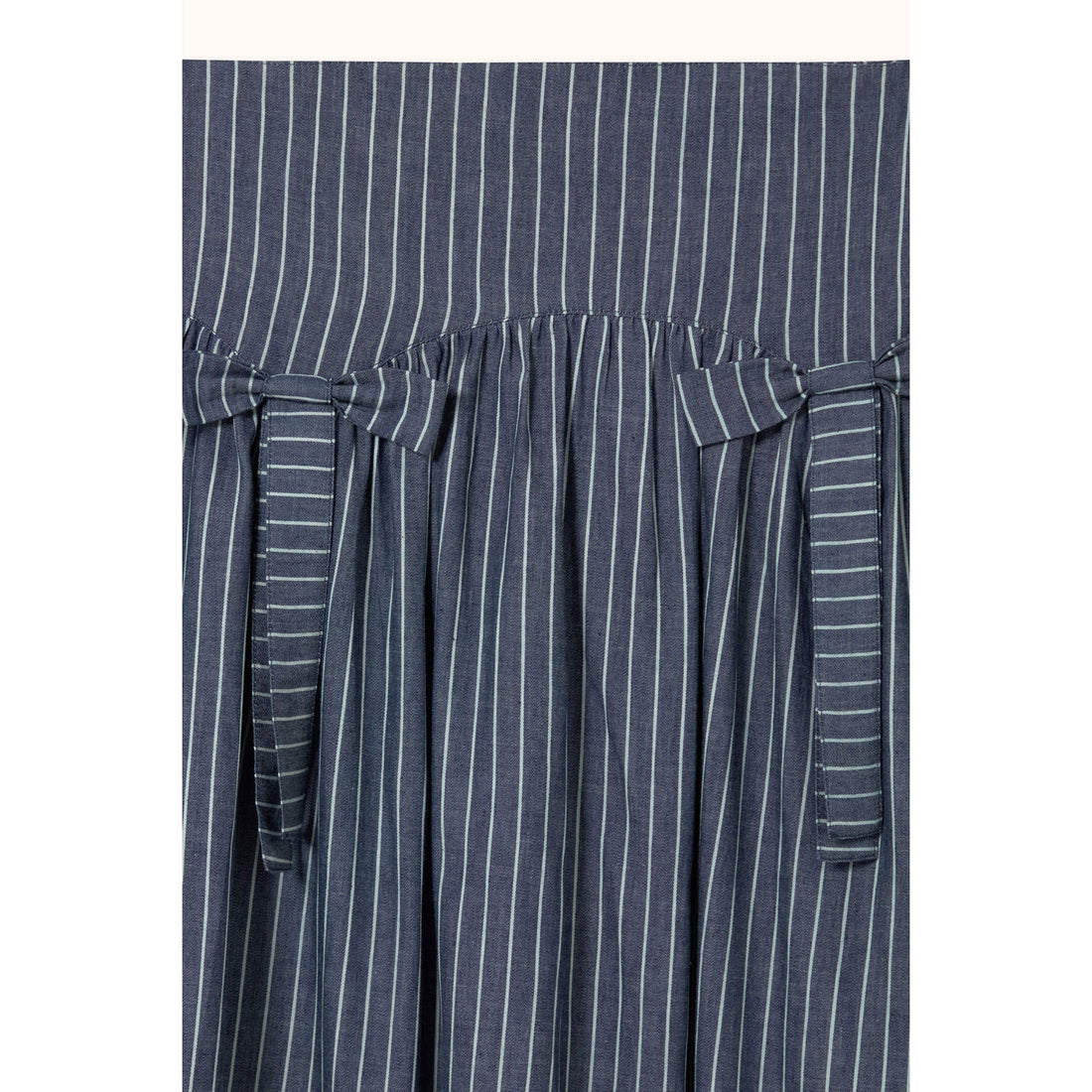 The Tiny Big Sister Light Navy Striped Skirt
