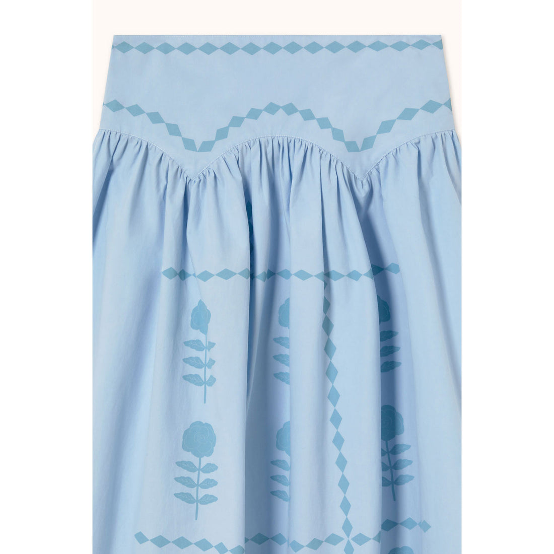The Tiny Big Sister Blue Flowers Skirt
