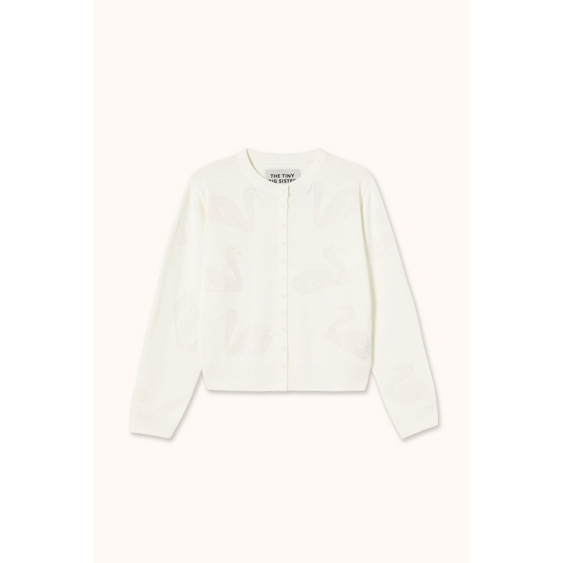 The Tiny Big Sister Off White Swans Lara Cardigan