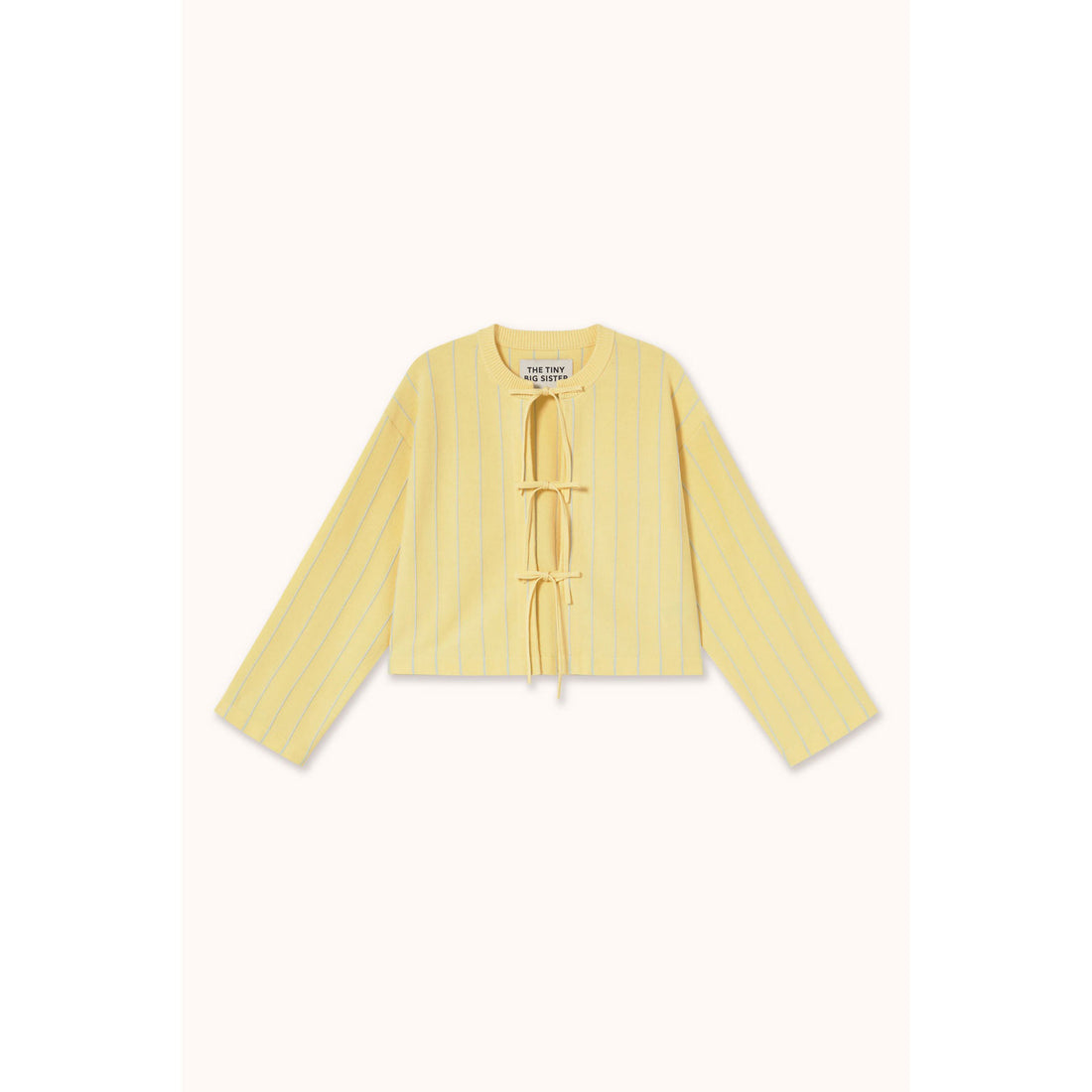 The Tiny Big Sister Dusty Yellow Striped Cardigan
