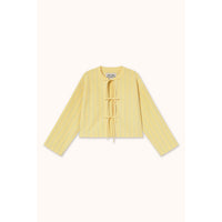 The Tiny Big Sister Dusty Yellow Striped Cardigan