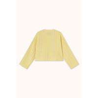 The Tiny Big Sister Dusty Yellow Striped Cardigan