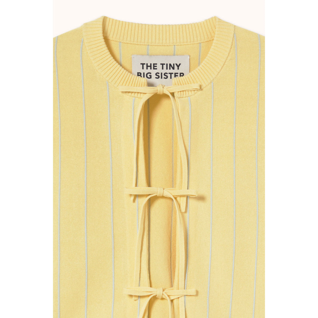 The Tiny Big Sister Dusty Yellow Striped Cardigan