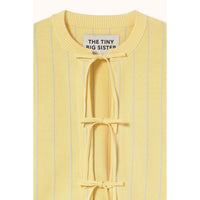 The Tiny Big Sister Dusty Yellow Striped Cardigan
