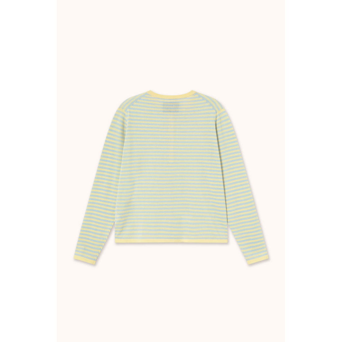 The Tiny Big Sister Dusty Yellow/Pretty Blue Striped Top