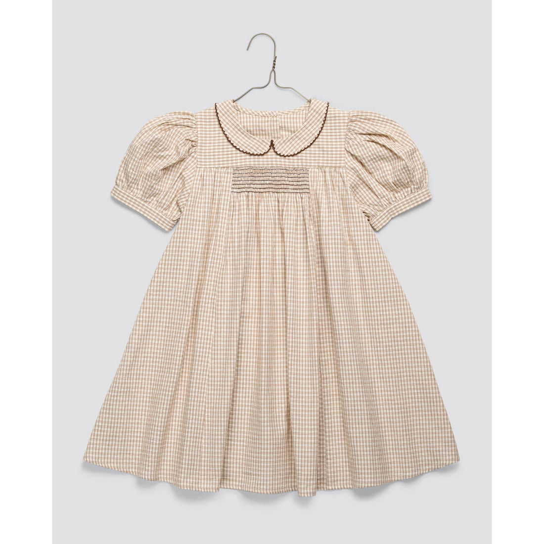 Little Cotton Clothes Straw Check Sally Dress
