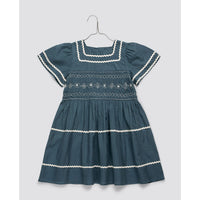 Little Cotton Clothes Pier Blue Penelope Smocked Dress