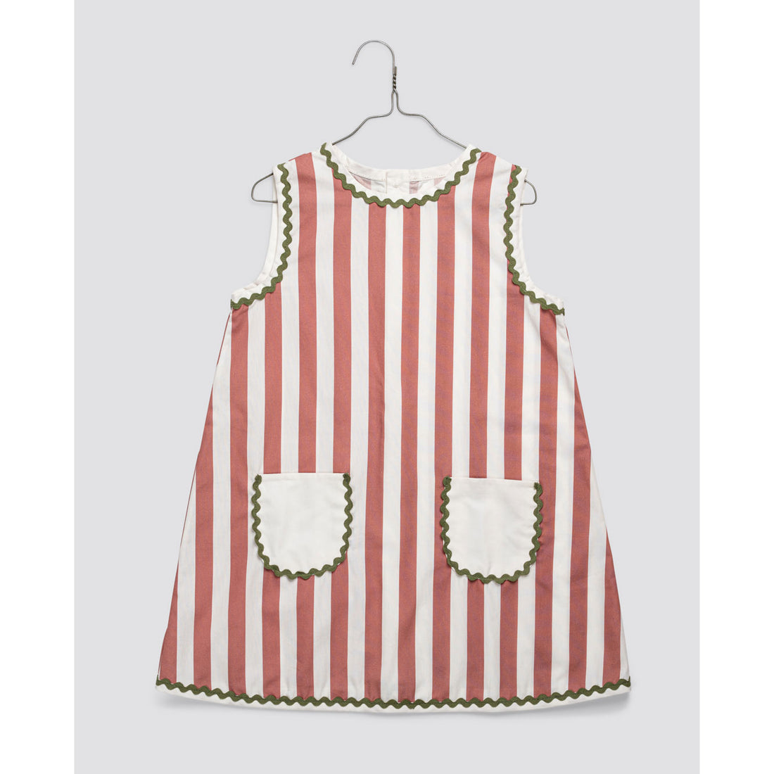 Little Cotton Clothes Raspberry Stripe Hannah Dress