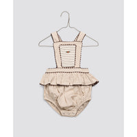 Little Cotton Clothes Straw Check Dhalia Romper