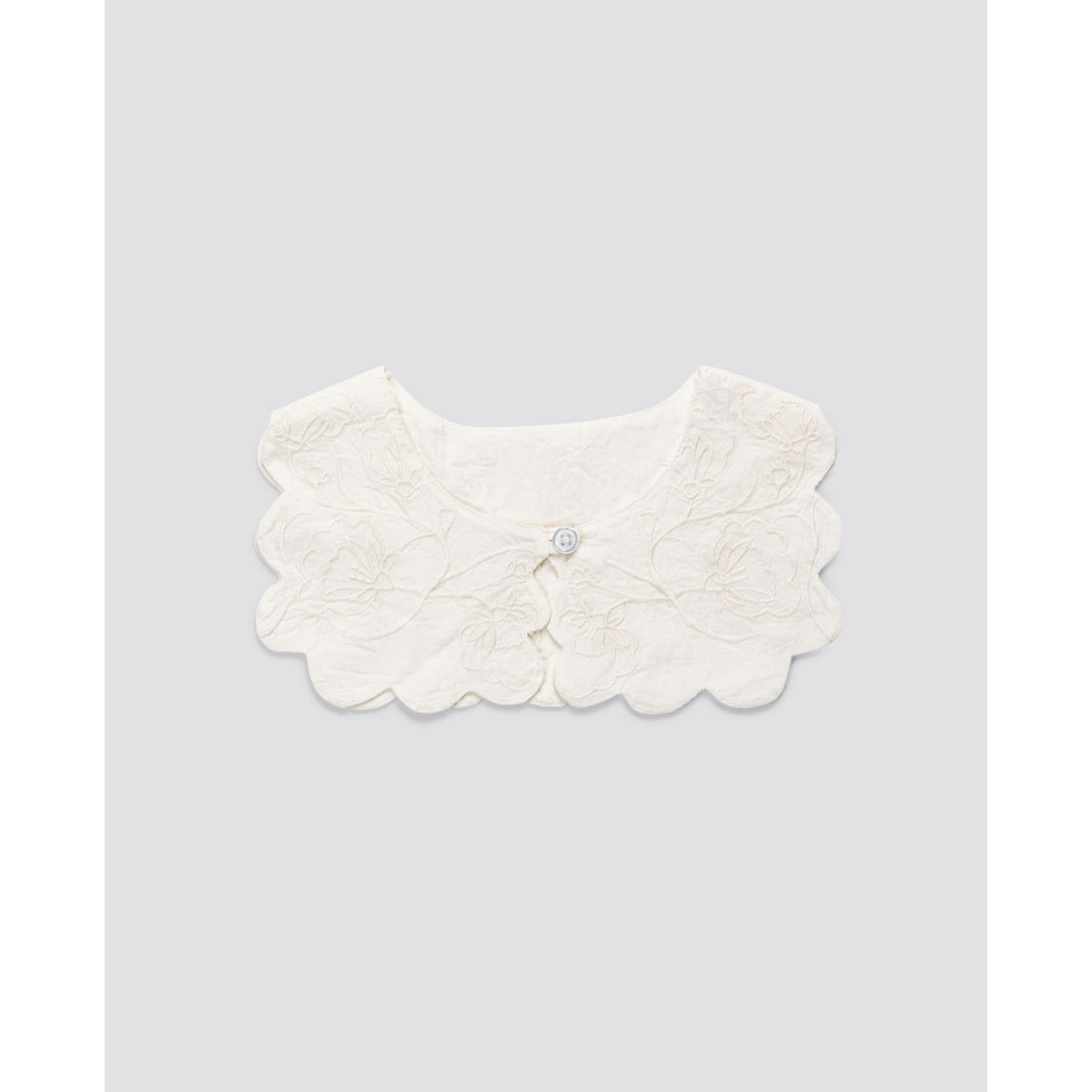 Little Cotton Clothes Embroidered Scalloped Collar