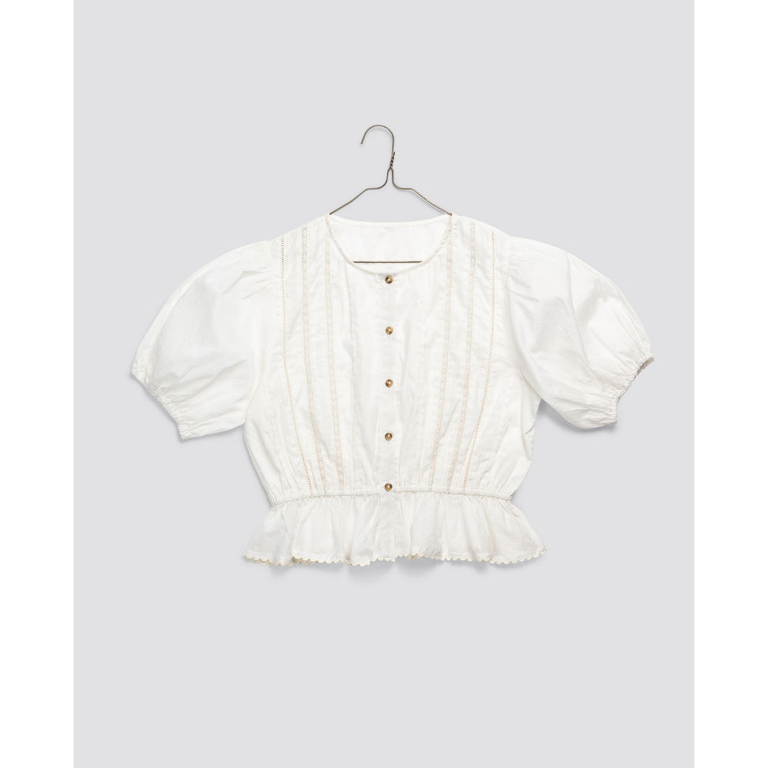Little Cotton Clothes White Florrie Blouse