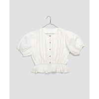 Little Cotton Clothes White Florrie Blouse