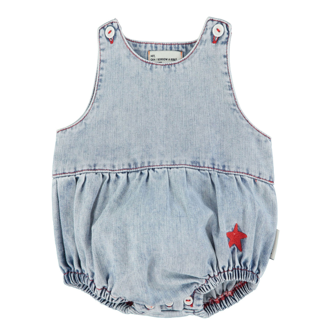 Piupiuchick Blue/Light Denim Romper