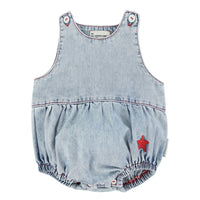 Piupiuchick Blue/Light Denim Romper
