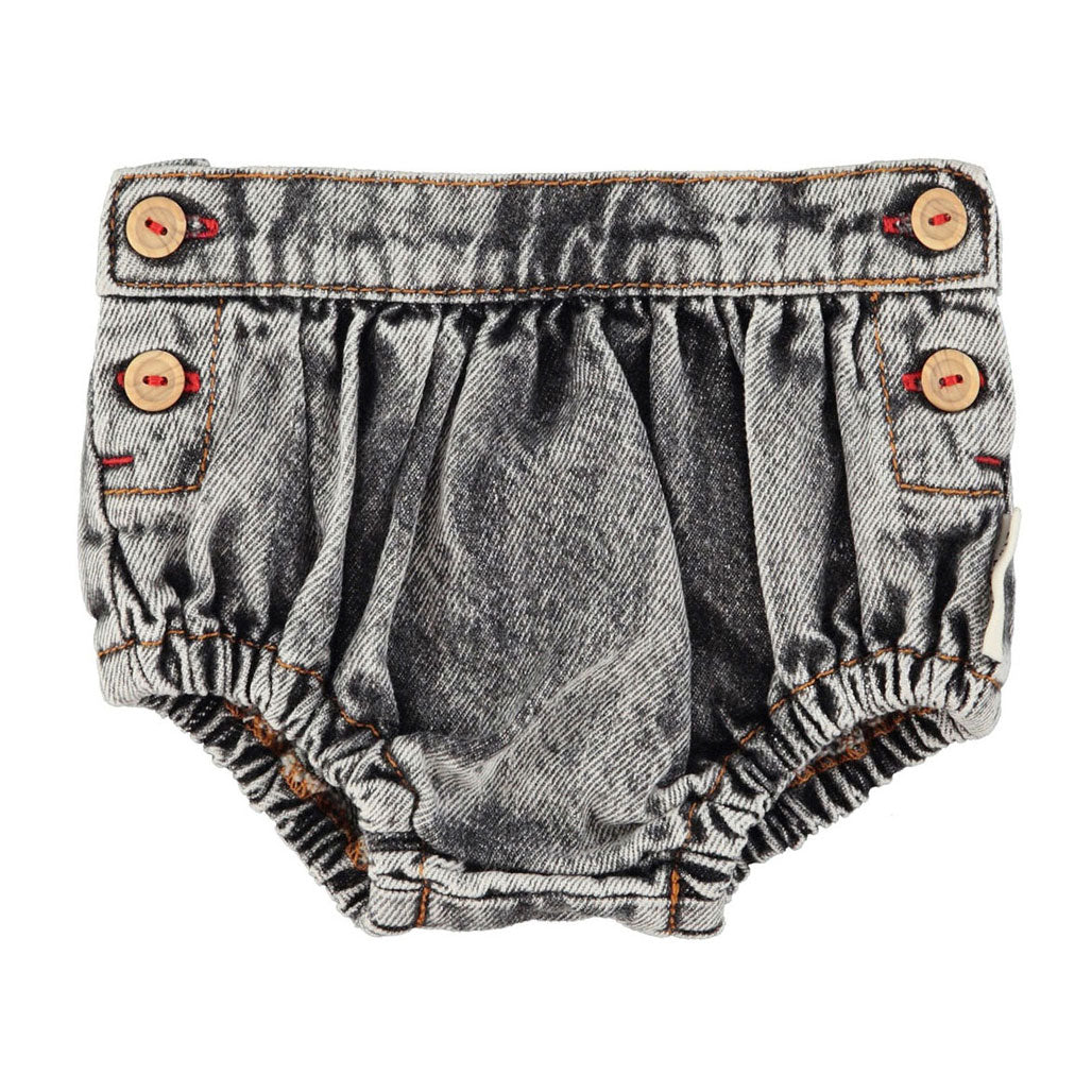 Piupiuchick Washed Black Denim Baby Shorties