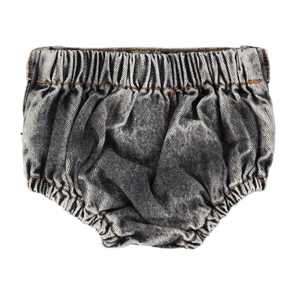 Piupiuchick Washed Black Denim Baby Shorties