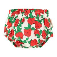 Piupiuchick Ecru/Red Roses Print Bloomers