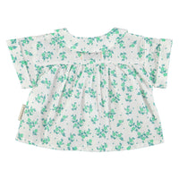 Piupiuchick Ecru/Green Flowers All Over Shirt