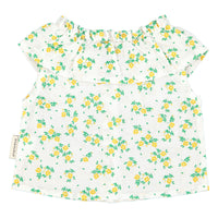 Piupiuchick Ecru/Yellow Flowers All Over Blouse
