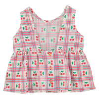 Piupiuchick Ecru Cherries All Over Top