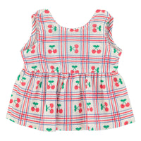 Piupiuchick Ecru Cherries All Over Top