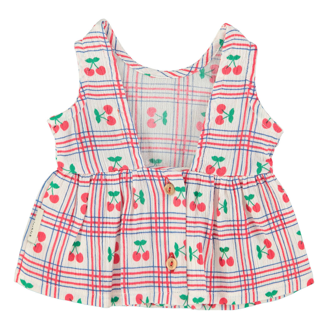 Piupiuchick Ecru Cherries All Over Top