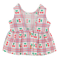Piupiuchick Ecru Cherries All Over Top