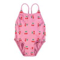 Piupiuchick Pink Cherries All Over Swimsuit