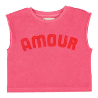Piupiuchick Pink "Amour" Print Top