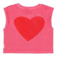 Piupiuchick Pink "Amour" Print Top