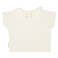 Piupiuchick Ecru/Red Heart Print T-Shirt