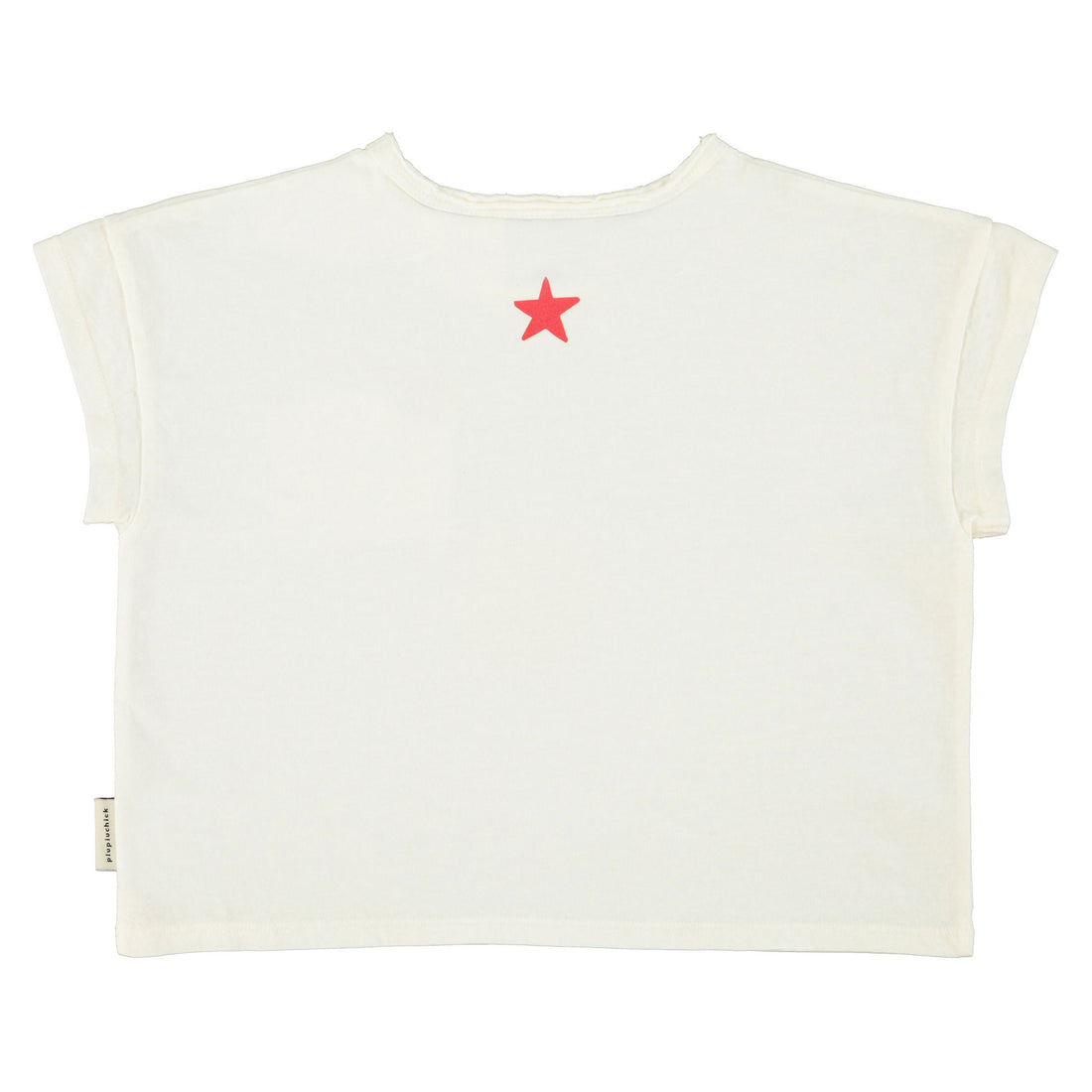 Piupiuchick Ecru "Peace" Print T-Shirt