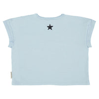 Piupiuchick Light Blue "Piupiuchick" Print T-Shirt
