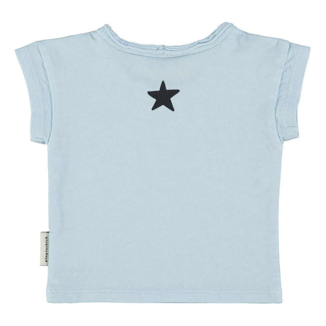 Piupiuchick Light Blue "Piupiuchick" Print Baby T-Shirt