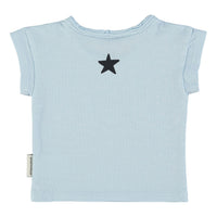 Piupiuchick Light Blue "Piupiuchick" Print Baby T-Shirt